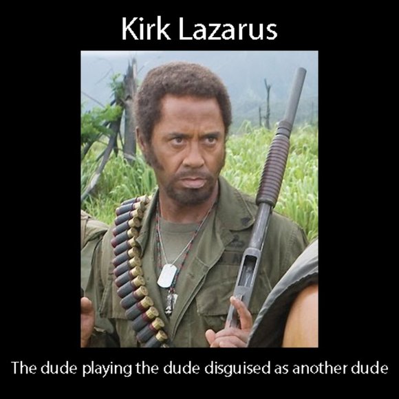 Funny Tropic Thunder Sweatshirt Fleece Pullover Sweater Robert Downey Jr Army - Picture 3 of 3